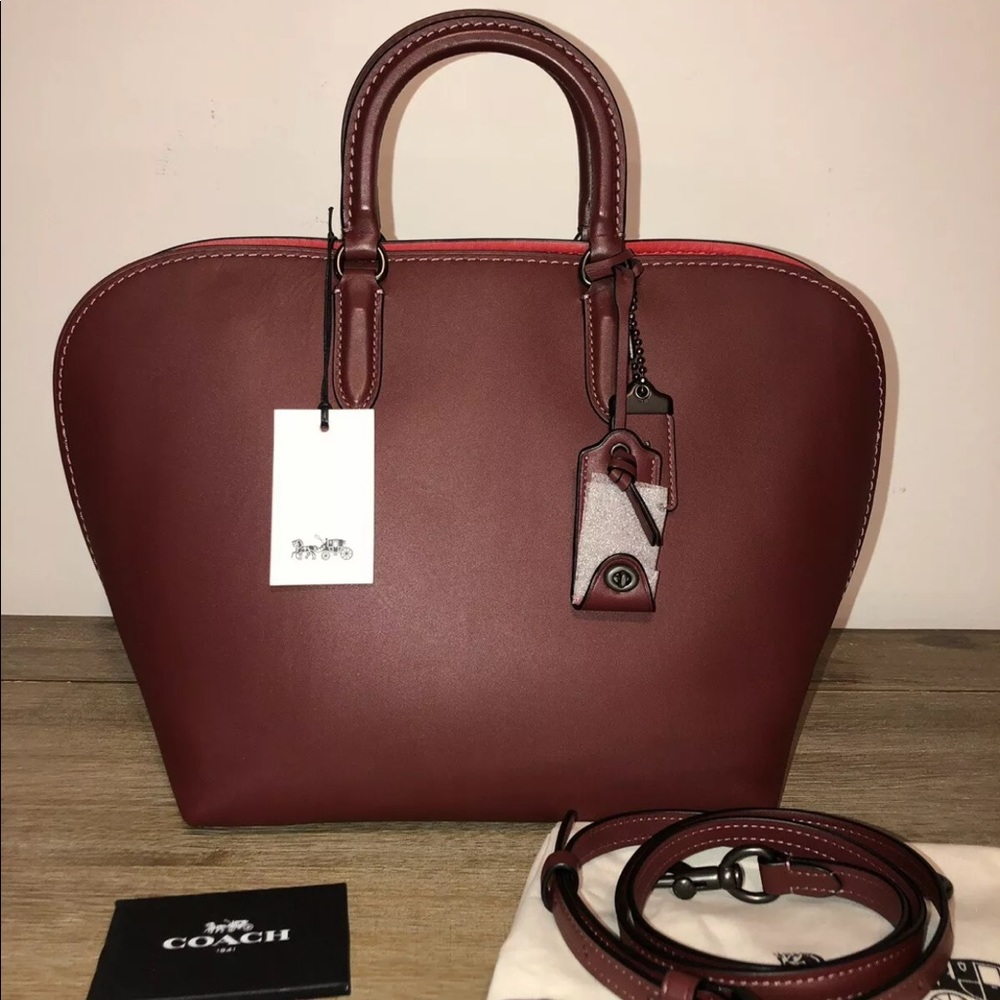 COACH 1941 Dakotah Satchel BORDEAUX NWT!